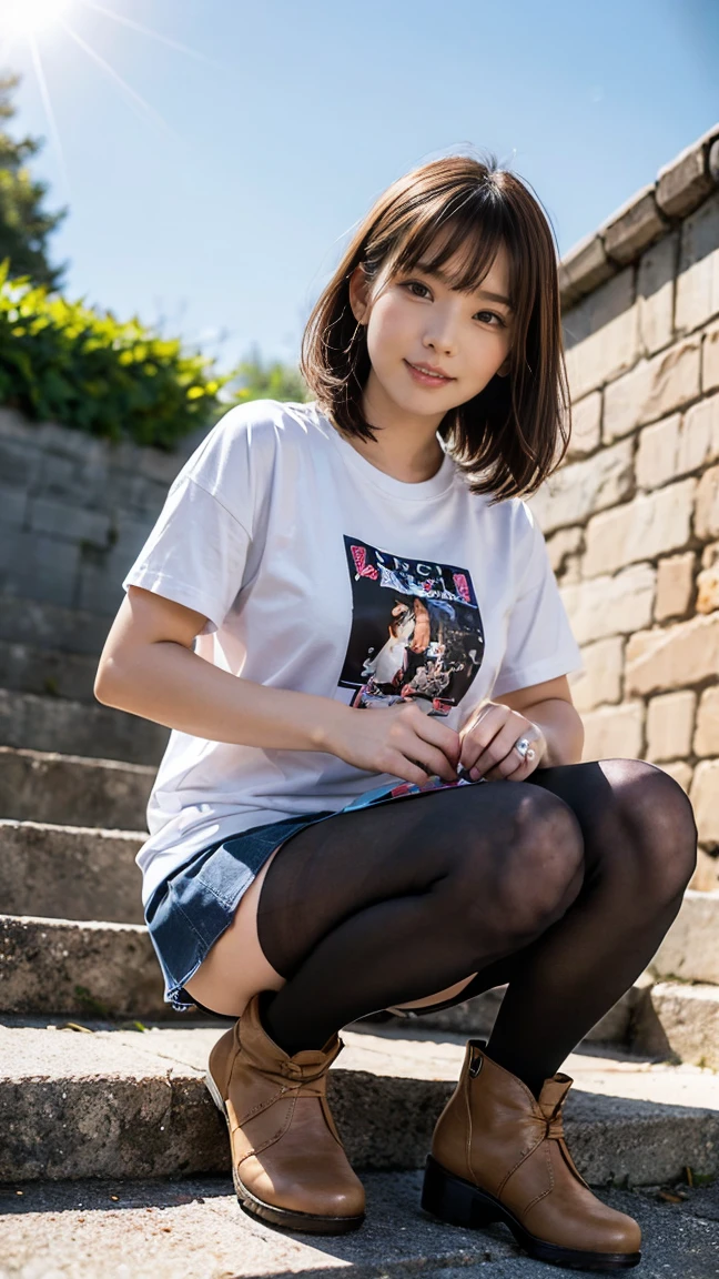 (realisitic、Photorealsitic:1.37)、(8K、Raw photography、top-quality、​masterpiece:1.2)、Very cute woman、ultra-detailliert、Heart-shaped pupil、physically-based renderingt、超A high resolution、Kodak Vision Color、Captured with an Arricam LT camera、bokeh dof、foco nítido、(((Correct ???????:1.2)))、1girl in, Full body, From below, POV, Squatting, (Peeing), Bangs, Mouth mask, Skirt, Black eyes, Mole, Sweat, , masutepiece, Best Quality, ultra-quality, High quality, Realistic, photographrealistic, Raw photo, Hyper Detailed, intricate-detail, Winters, Snow, Park,