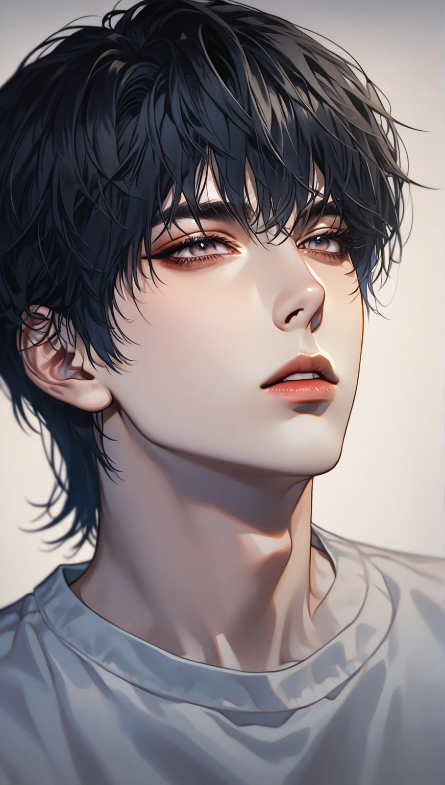 (masterpiece), (best quality), 1man, solo, male, middle part hair, black hair, dreamy eyes, smiles, (strong, well-defined, chiseled jawline), (prominent, slightly pointed chin),muscular, modern student, modern uniform, arrogant, confident, playful, unbothered, mighty, classroom background, forehead, majestic, aesthetic, ethereal, handsome, tall, stunning, detailed eyes, young adult face, magnificent background, (1men), detailed(light and shadow), light effects, cinematic camera angles, gentlemen, gentle, elegant, rich, luxurious, studying, studying in class, (detailed light and shadow, cinematic scenery, (1person), (solo men), (short hair), young man, 18 years old, (exquisite art), Expressive character designs), (rich textures), (digital anime art style)