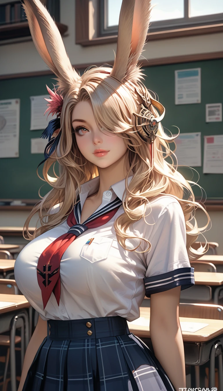 (Masterpiece: 1.3), (Maximum resolution: 1.2), (Ultra HDTV: 1.2), Cinema light, Ultra HDTV, (Detailed eyes and skin), (Detailed facial features), HDR, 8k resolution, Sharp Focus: 1.2, Perfect style, beautiful face, accurate, anatomically correct, highly detailed face and skin texture, detailed eyes, dark blue eyes, double eyelids, thin eyebrows, glitter eyeliner: 1.2, natural cheeks, glossy skin, fair skin: 1.2, shiny little necklace and earrings, (glossy lips: 1.4), BREAK, ((POV))), (((cheerleader uniform: 1.2)))), ((Look up at me))), (Shy look: 1.2)))), (18 years old, neat girl))))), (long hair, wavy hair, blonde hair, bangs flowing diagonally), medium long hair, scene seen from above, ((Cowboy shot: 1.2)), (focus on face:1.2), (( Very intimate relationships: 1.2)), ((medium large breasts)), (Upturned breasts), (((In the classroom where the setting sun shines: 1.2)), ((Sitting opposite her on the school chair the curtains fluttering in the wind)), ((She  lifted her chin:1.2)), (Staring at me)), Highly detailed face and skin texture, Detailed eyes, Double eyelids, Natural cheeks, Blue eyes,  shiny little necklace and earrings, shiny lips: 1.4, cleavage, tattoos