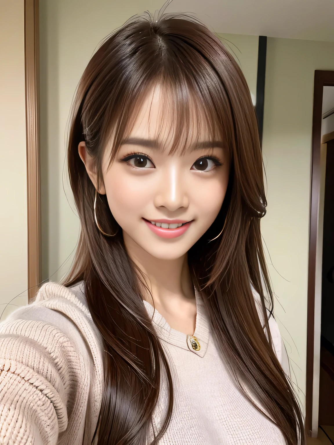 (Identical twins:1.2), Attractive 2 Japanese women Pictures, Cute and sexy, masterpiece, best quality, ultra-detailed, intricately detailed hyperdetailed, realistic, sharp features, highly detailed, sharp focus, Realistic, Photorealistic:1.3, perfect face, perfect symmetrically eyes, perfect full lips, hyper detailed, hyper realistic, high resolution, Japanese idol, fascinate, Beautiful Face, (Casual tops:1.2), light brown hair, Beautiful hairstyle, looking at viewer, (smile:1.2), (posing happily:1.4),