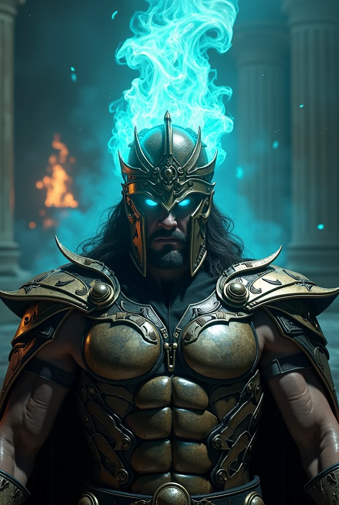 Create an image depicting Triton assisting Greek heroes such as Perseus, Jason, and Theseus in their legendary quests