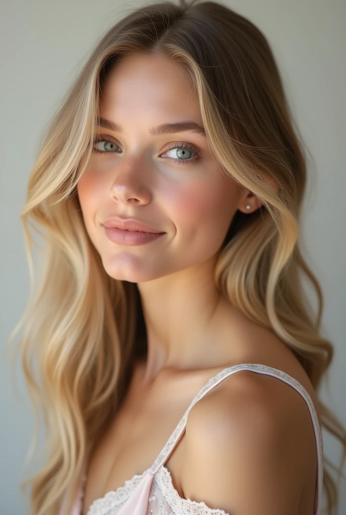 Sofia Ribeiro**
- **kor**: 2 - **Physical appearance**: Sophie is a young woman of average height, with 1,65m tall. She has fair skin, long and blonde hair, and vibrant green eyes. Sofia is a sweet looking girl, with a feminine and elegant style, always well dressed.