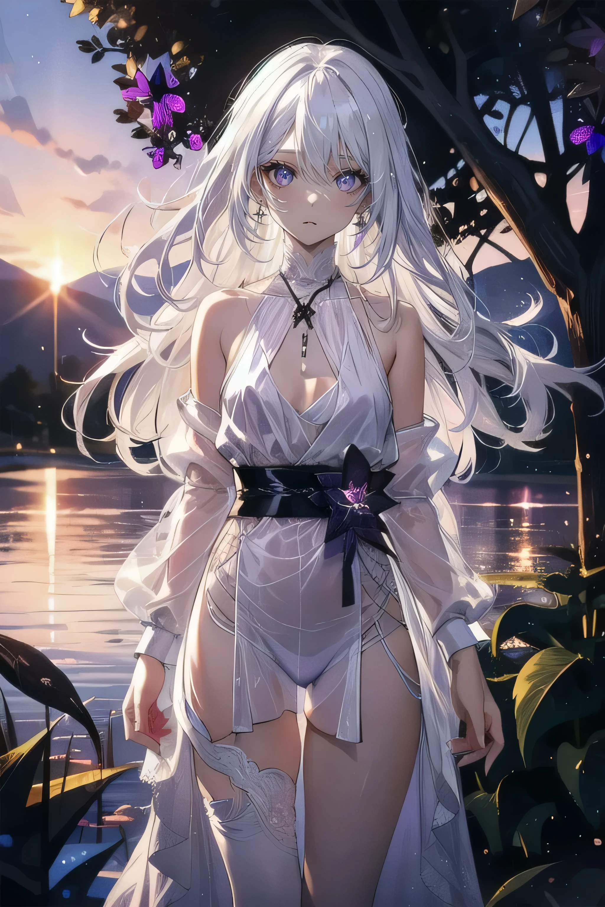 (lingerie photo:1.1, in white garden:1.5), Masterpiece, best quality, (very detailed CG unity 8k wallpaper), (best quality), High definition RAW color art, Animation,sculptures, (pink Marble Skin), (((Ultra detailed elegant))), Magical atmosphere, Detailed skin, Texture,(Intricately detailed, Fine detail, ultra-detail art), depth of fields, bokeh, Silky Touch, Hyper Detail, beautiful eyes, Elegant Face, (posing on marble floor), sparkle background, enormous breast:1.3, witchcraft outfit, (silver hair), pastel purple, abs:1.3, muscle, Expressionless, wide open udder