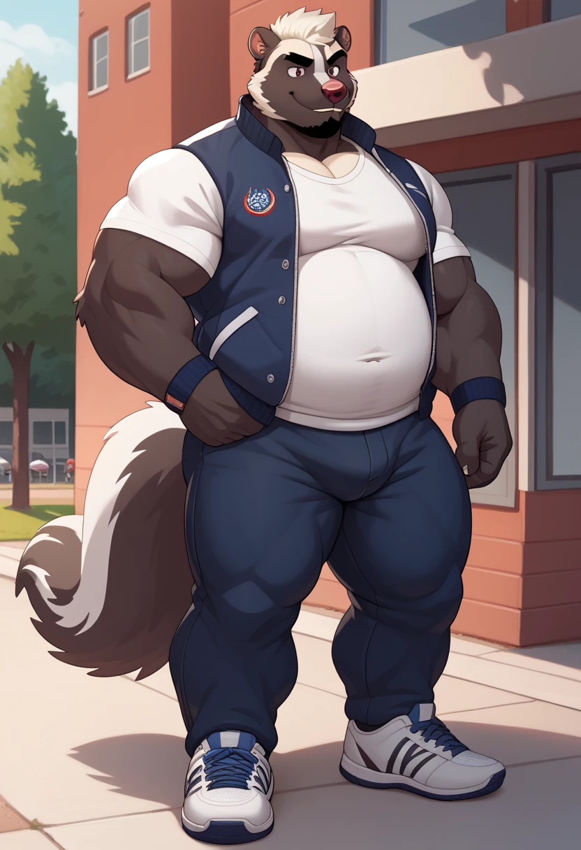 4k ultra quality, 4k half body view,ultra high detailed body,feral (arcanine),wide body,charming body,chubby body,chubby face,shiny fur, big belly, (round belly), hyper belly, enormous belly, enormous body,by mystikfox61, by glitter trap boy, by bebebebebe,by morethreedee, by seibear,(thick thigh),(chubby thigh),thicc thigh,thick legs,chubby legs,thicc legs,enomorous thigh,massive thigh,massive legs,(detailed thigh),(wide thigh),thick butt,sharp nails,(detailed face),bloated belly,enomorous thigh,detailed paws,thick paws,chubby paws,(loose shirt),feral legs,(loose shorts),tight bulge,tired,fat,(macro)
,ultra bigger penis,thick penis,long penis,(detailed bulge),standing on street,leaning by building,((hyper penis, hyper balls, huge penis, huge balls, huge chode)),(embarrassed face),back view