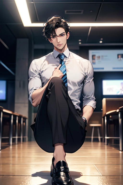Real, muscular, raised