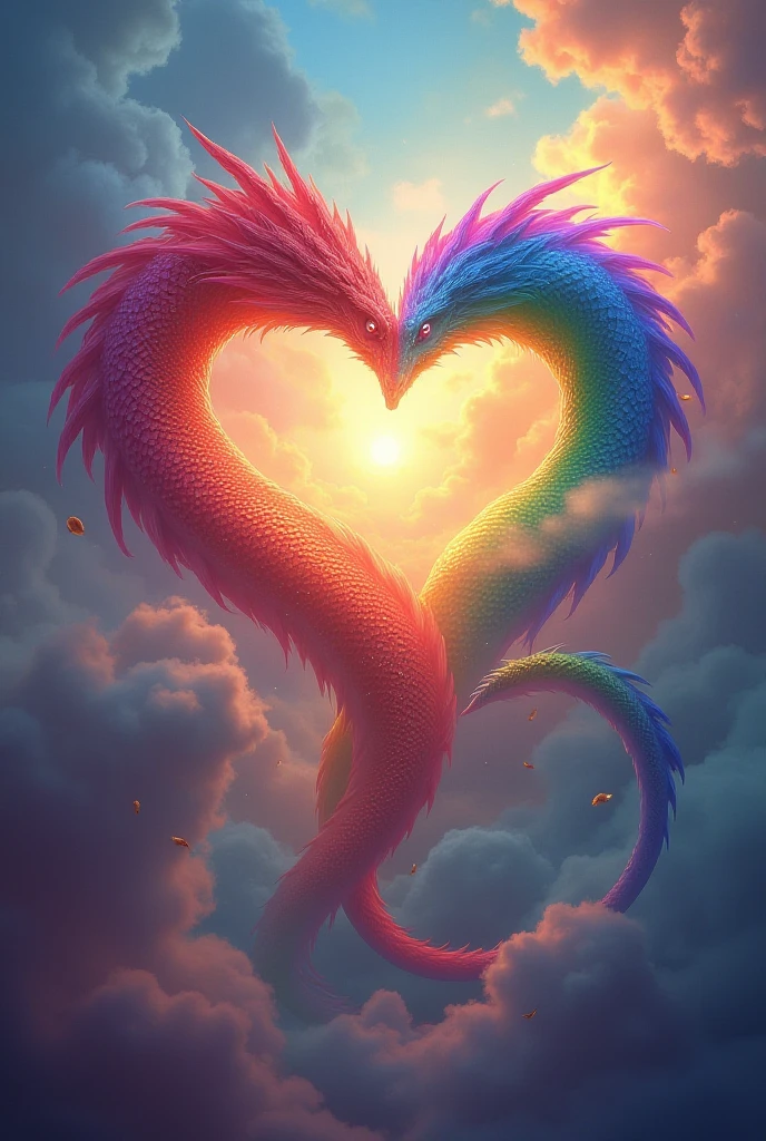 Dragon Cherry Blossom、Dragon with flowers and grass、Mainly fruits and flowers、Pink Green Dragon、