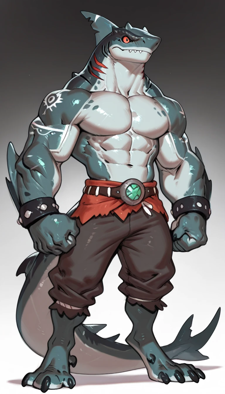 ,hairy,anthropology,Beast field,(dragon:1.1),Dear Trumpet,(dragon tail:1.2),Blue body,Red eyes,upright,tall,Strong body,Eight-pack abs