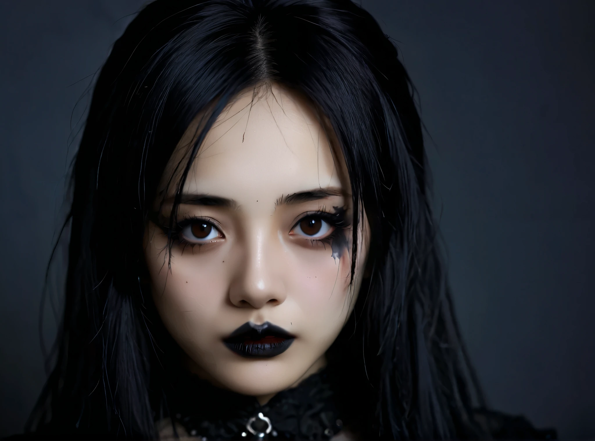(8K, RAW photo, Photorealistic:1.25) ,( Gloss on lips, eyeslashes, gloss face, Glossy glossy skin, Best quality, 超高分辨率, Depth of field, color difference, Caustics, Broad lighting, naturalshadow,Kpop idol) looking at viewert,A weird smile appeared on his face,
