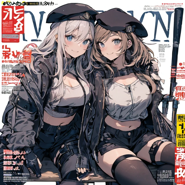 ((best qualityer)), ((Perfect masterpiece)), (detailded: 1.4), (absurdrez), (((predominant red in clothes))), (((whole body hard, corpo fitness, neckline showing part of the breasts)), (((woman with white hair with highlights, blushful, evil smile))), 21 year old woman, beautiful sexy woman, giant robot pilot, wild with perfect corpo fitness, wearing small mecha battle armor clothes, tiny thong, Simon Bisley styled for the cover of Heavy Metal magazine, clothing with Japanese cyberpunk graphic patterns, Halftone pattern and vertical stripes, earth tone, exiting the body of a giant robot