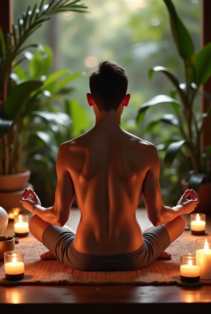 handsome,Buddha; naked, good full body