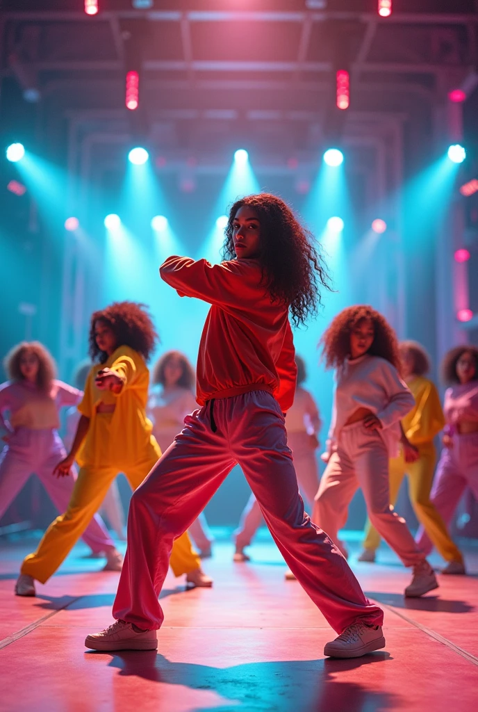 Hip hop dancing girl