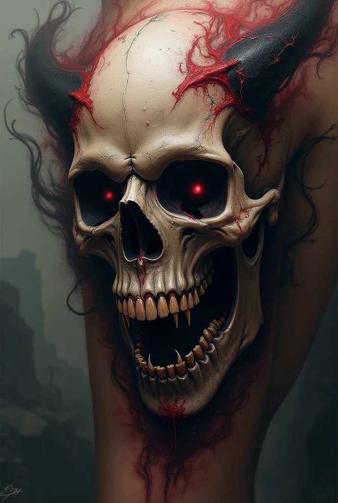 a portrait of fear and agony, decay, darkness, a detailed painting, cgsociety, detailed painting, artstation hd, high detail, cgsociety, photorealism, concept art, artstation hd, official art