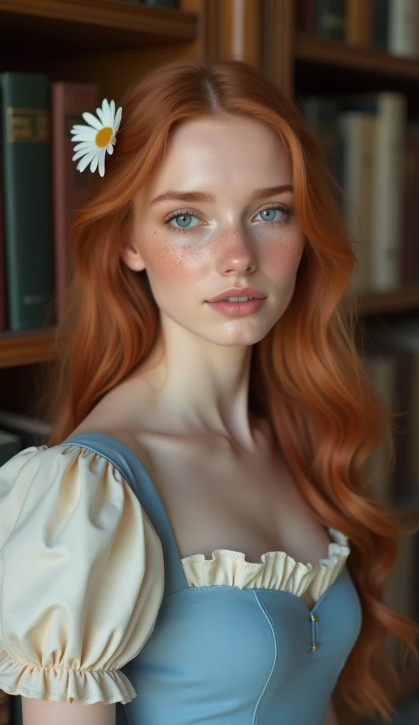 pale skin muscular redhead 13 year old girl huge breasts in the style of William-Adolphe Bouguereau