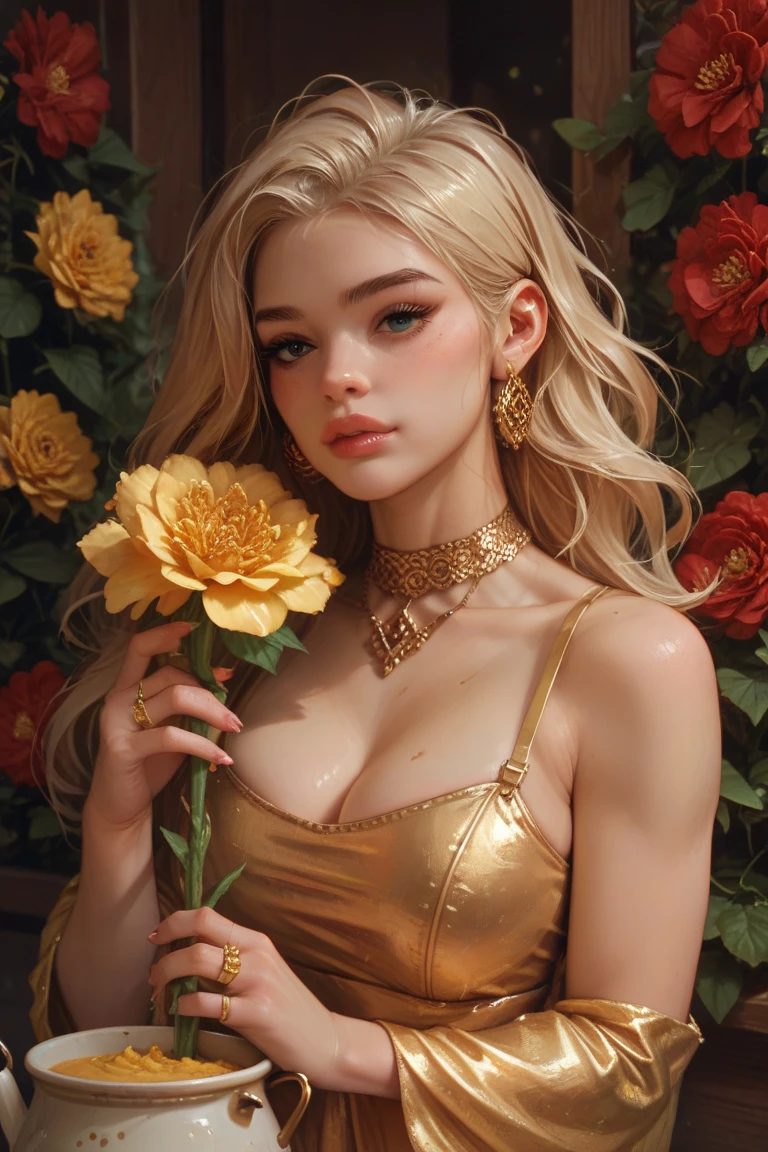 Incredibly beautiful naked young woman lying on the grass , sensual expression, translucent skin, Wide open legs, Hands on your crotch, Erotic, 8K, highy detailed, realisitic, dramatic lighting, swirly vibrant colors, romantic, portraite, shot from above,