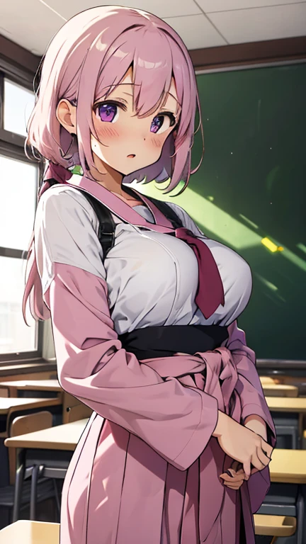 Best Quality, (((Ultra Details))) , (masutepiece), Anime girl wearing a short skirt and white apron standing in the hallway, anime girl in a maid costume, anime cat girl in a maid costume, lolish, Usami_masamune, official maid outfit、Anime visuals of cute girls, maid outfit, (light pink thighhighs:1.2), maid, Green eyes, blush, Twin-tailed, (garter strap:1.3), (Striped Panties:1.4), there is a close up of a female's butt in Panties on this computer screen 1 girl, Underwear, Panties, righteous, (ZettaiRyoki:1.3), (ultra detailed panties:1.4)