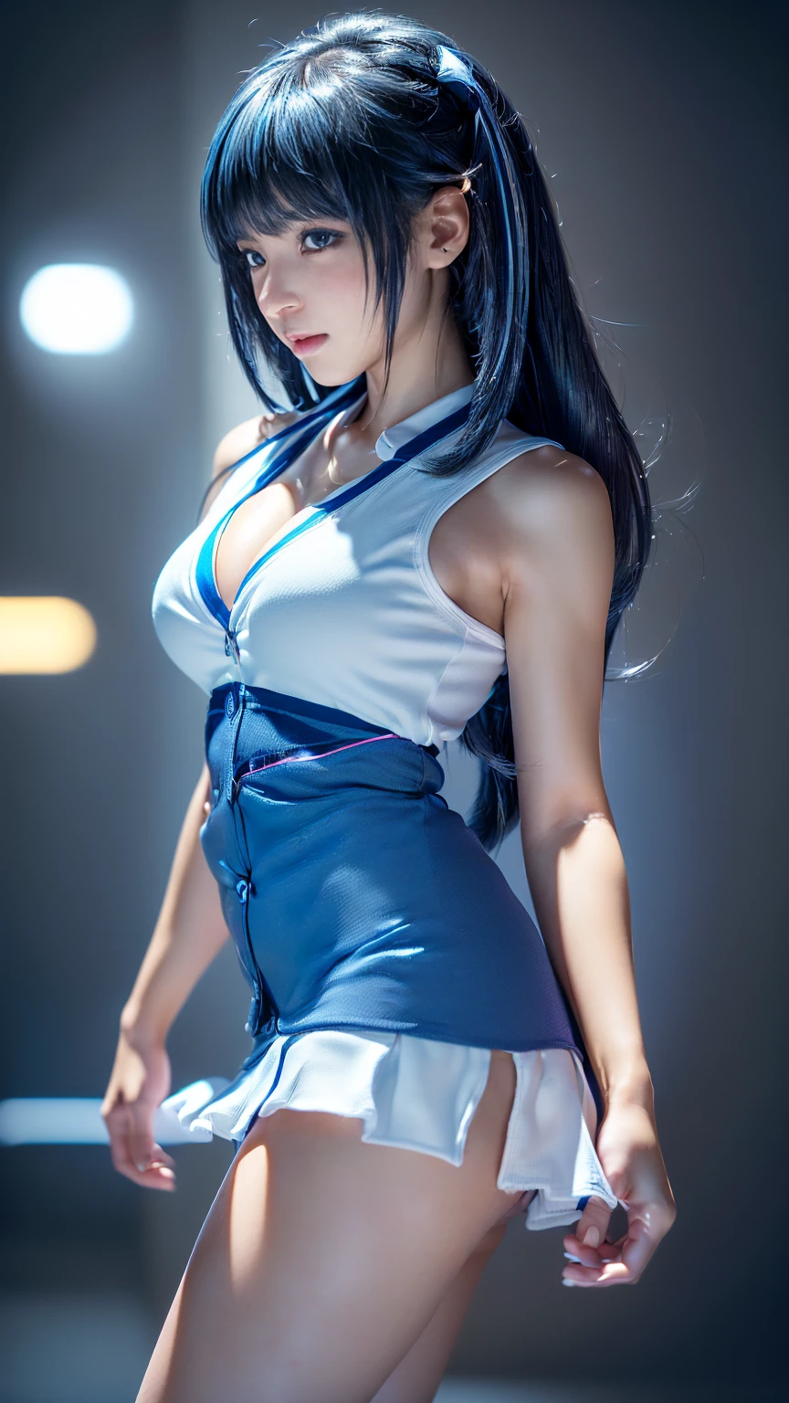 anime character of a woman in a short dress with a long hair, Hestia from Danmachi, anime girl named Hestia, female anime character, Hestia Danmachi anime, anime woman fullbody art, female action anime girl, anime full body illustration, twintails white gloves, official art, anime character, brown hair and a perfect body, bikini model, sexy look, perfect body and face, sexy girl, instagram model, perfect face and body, 21 years old, 22 years old, 18 years old, perfect body, 23 years old, nsfw, perfect face and body, nsfw, buxom chested, large breasts size, with large breasts, stunning, large breasts, big breasts!, slipping out of top, areola, areola slip, visible areola, NSFW, big breasts!, with large breasts, nsfw huge breasts, with a large breasts, big breasts