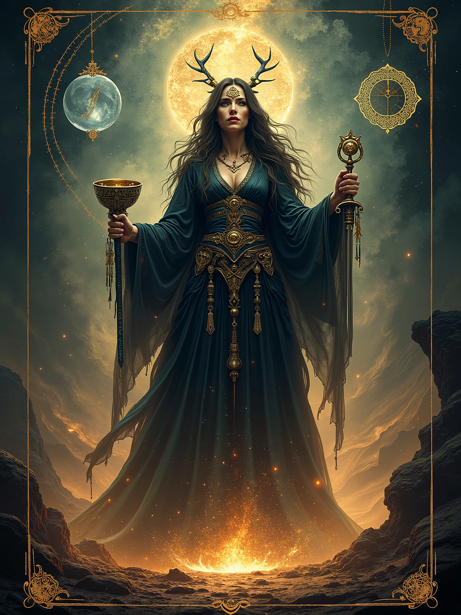 22 images of the goddess hekate inspired by the 22 major arcana of the tarot