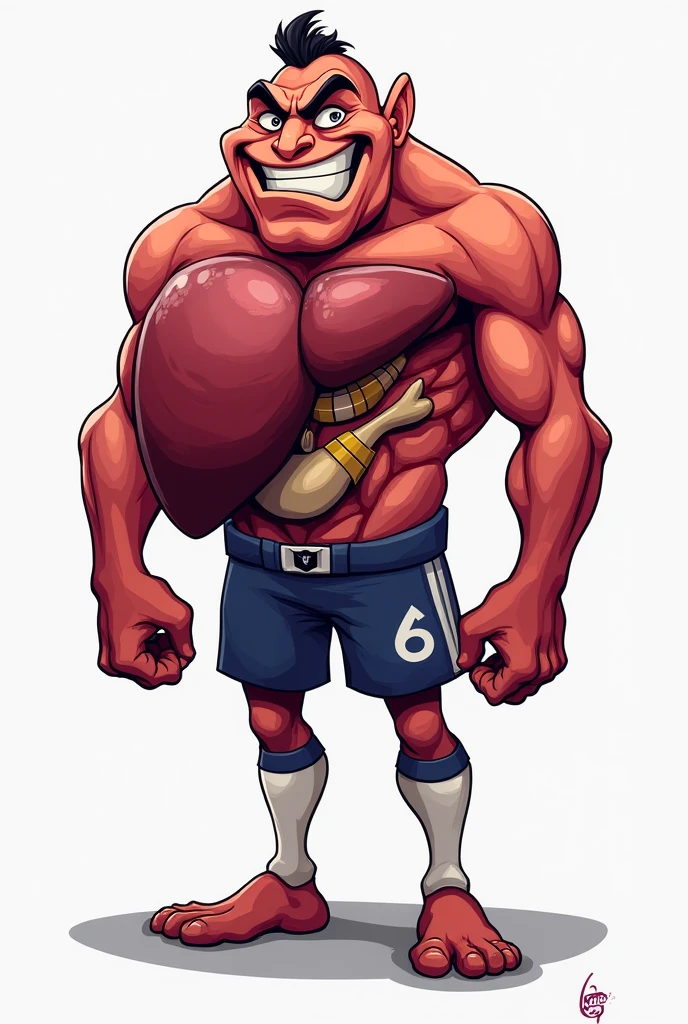 Cartoon of a boxing glove with hands and feet. Sin torso, faceless, unclothed 