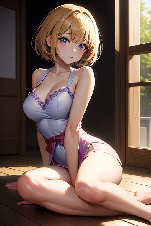 a beautiful lady, solo, all fours, close up, pate blonde hair, medium hair, (hair over one eye), grin smile, negligee, breasts, cleavage, bedroom, luxury room, bed, low light source、There are few light sources、dark tone color、pool、open the door after orgasm、 Gonzo、(((Room without electricity late at night, A woman breaks into a room with the lights off、night crawling、open your mouth、stick out tongue、TongueDrop、Drool、grin、Vulgarity、wear a satin gown)))