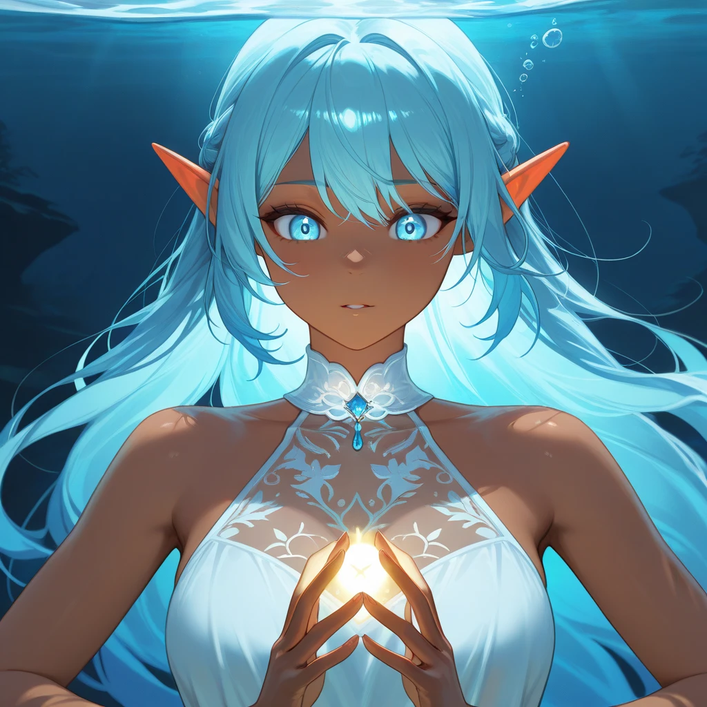 a slime girl, naked, beautiful detailed eyes, beautiful detailed lips, extremely detailed face, long eyelashes, beautiful detailed body, realistic, photorealistic, 8k, high quality, masterpiece, intricate details, glowing translucent skin, delicate facial features, iridescent sheen, flowing liquid-like form, ethereal and otherworldly, soft ambient lighting, fantasy, magical realism