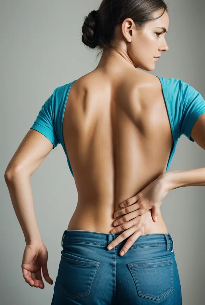 a person with chronic pain, such as back pain or joint pain.