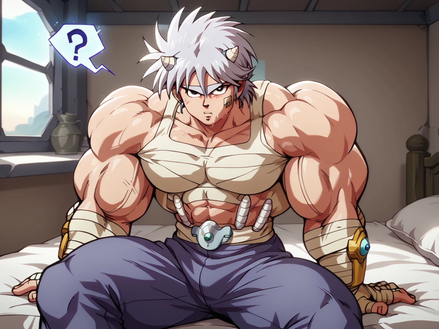naked , big cock , huge penis ,alone, full body,smiling , muscular, huge muscle, big muscles, pectoral muscle , Boy , YOUNG , YOUNG , riku , blue eyes, silver hair, pokkuti , sitting on a throne, royal throne, sitting , kingdom hearts