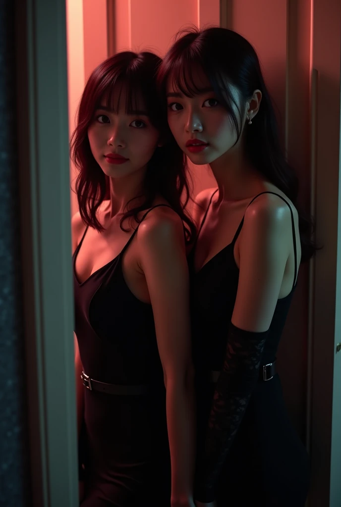 In a setting of elegance and mystery, the cover of this magazine features two Korean women with their backs to the camera, in an engaging visual composition. Dressed in gothic and educational attire, the female silhouettes stand out against the ethereal background, while their postures suggest a harmony between tradition and contemporary times. The vibrant color palette and refined details capture the essence of Korean beauty, while the intriguing composition invites readers to uncover the stories and influences that shape these passionate women.