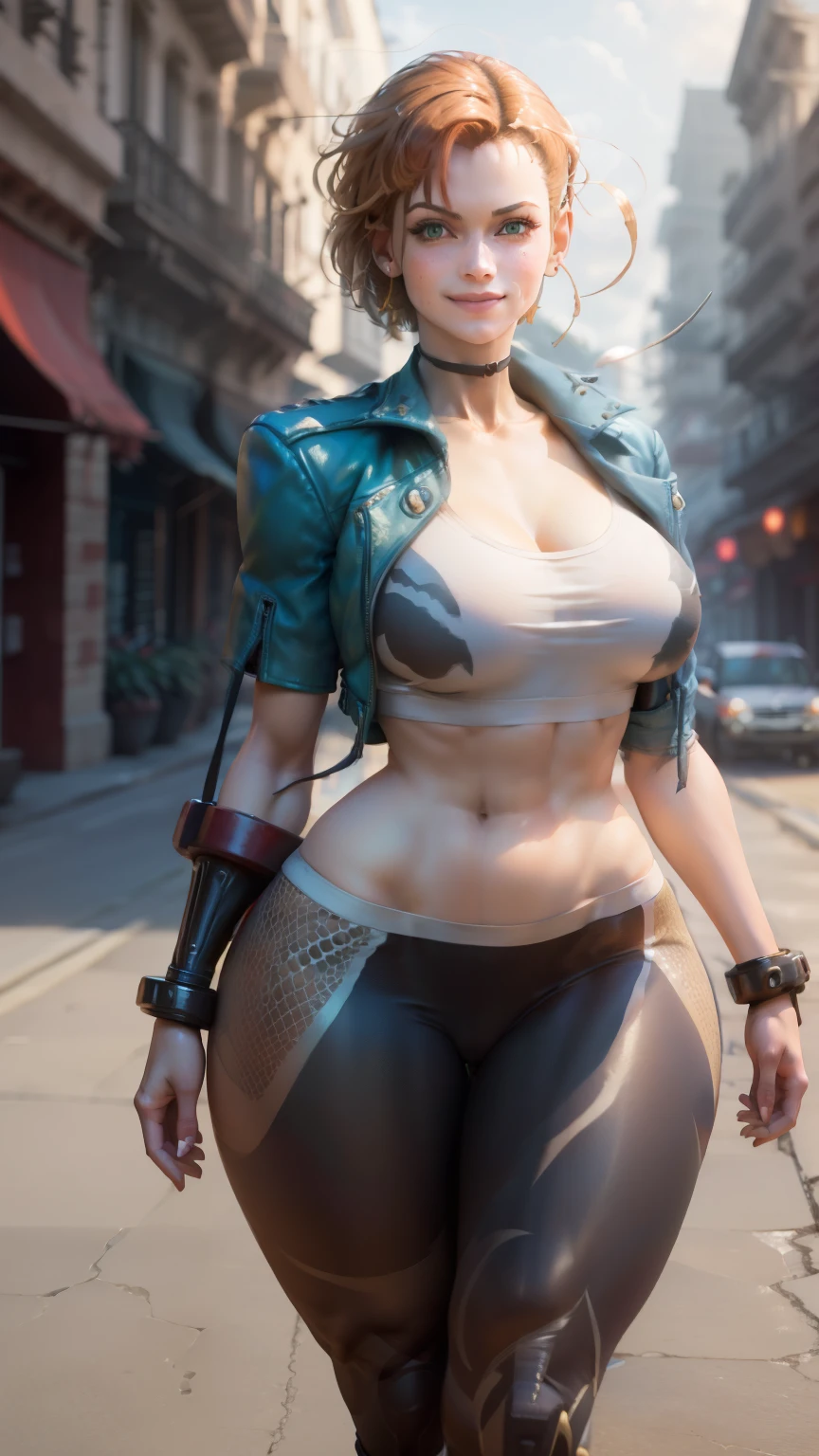 gwen tennyson,tracer,yorha 2b,rebecca chambers,ada wong,nami,pilot uniform, ager, green eyes,garter belt,striped underwear,short hair,river,orange hair,shy smile,ginger,white striped top,denim micro skirt,freckles,beautiful girl,stockings,large breasts,ultra detailed,realistic,