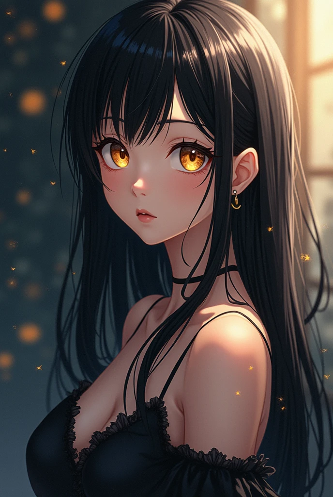 (Highest quality, 8k, masterpiece: 1.3)), (1 person: 1.4), 1 personの女の子, Japanese women, goddess, 15 years old, Anime Style, High Contrast, God&#39;s Perspective, Aperture F1.2, Focal length 24mm, (whole body: 1.2), smile, Photo pose, Quality lace, Slip dress, Simple Cut dress, Branded Dresses, Simple Cut, Long black hair, Tying up hair, Highly detailed skin details, Detailed fabric texture