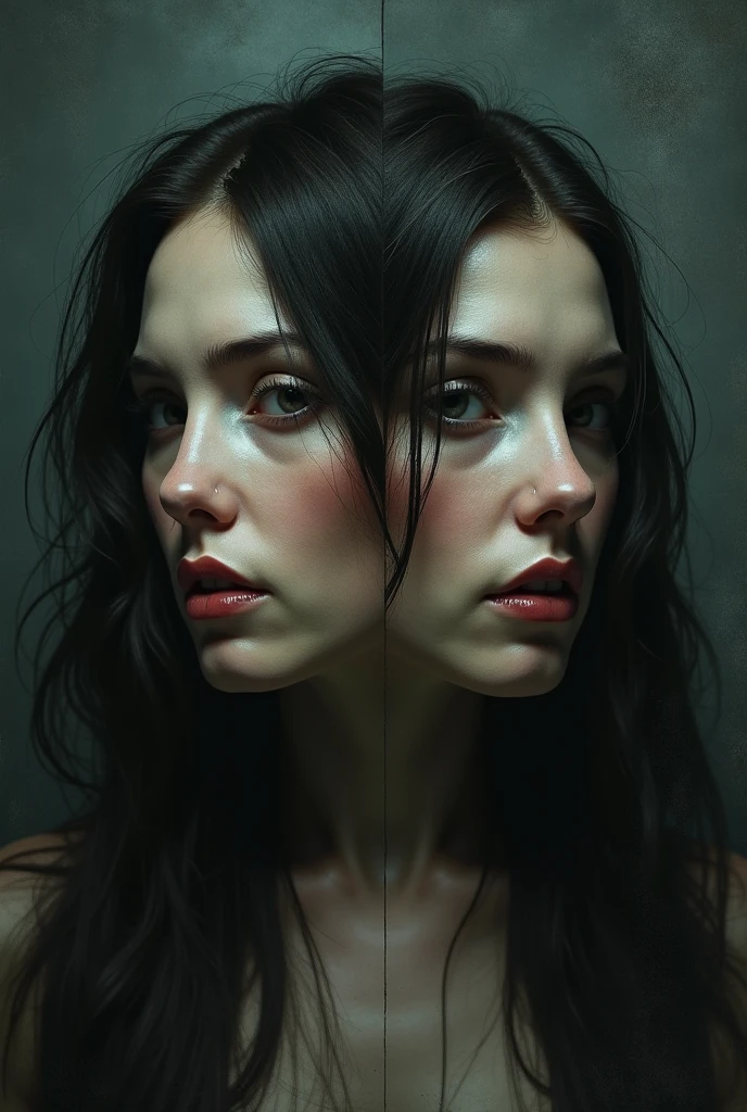 (((cloned face)))
(((similar identical twins)))
All the girls have the exact same face, The two have the same face and figure, as if they were mirror images