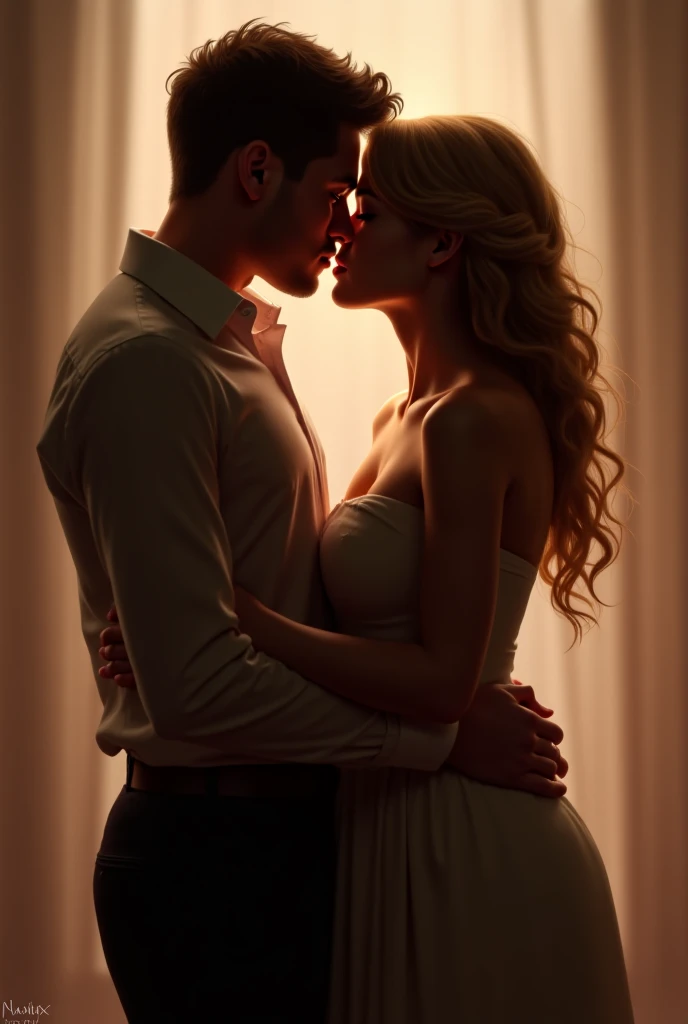 (masterpiece), intimate, high-quality photograph of a (couple:1.2) in the (moonlight:1.1), (dramatic lighting:1.1), romantic, passionate, intricately detailed clothing, city background, Sony Alpha 7R IV camera, digital photograph, f/2.8 lens, warm tones, creamy bokeh, hyper-realistic lifelike texture, trending on social media, Adobe Lightroom