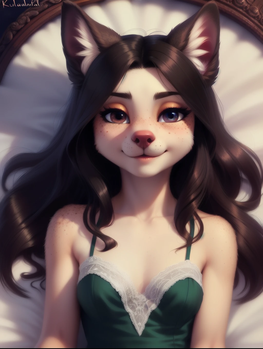 (source_e621), A beautiful and detailed (sweet portrait), ((young anthro domistic dog)), anatomically correct, Schlank, Small breasts, Hochgeladen E621, detailed flauschige fur, (von Fluff-Kevlar, Bayard Wu, personalami, Pino Daeni), 1girl, off shoulder dress, adorable, looking down at viewer, 1girl, realistic, ultra sharp image , (solo), first person view, cleavage, masterpiece, half body, beautiful hair, (kissy face), (Kissing mouth), teeth, messy hair, perfect eyes, absurd resolution, cute young girl, snout, cowgirl position, looking up at her, hair in face, looking down at you, bent over, view from below, female on top, full body, bedroom eyes, aroused, cowboy shot,