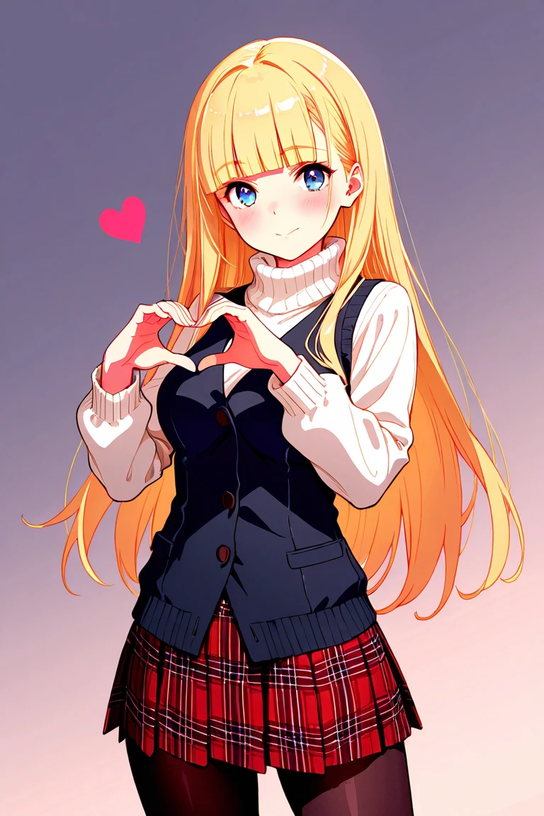 masterpiece, best quality, (colorful),(delicate eyes and face), volumatic light, ray tracing, extremely detailed CG unity 8k wallpaper, solo, 1girl, blonde hair, long blonde ponytail, blue eyes, light smile, (medium breast: 1.5)
(long zip-up black hoodie:1.3), (heart shaped hands:1.4), hands making a heart shape in front of her chest, cleavage, (no bra: 1.3), ((from front, from eye level, looking at viewer)), (half-body shot), blushing: 1.2, 
(Provence gardens, villa, daytime, brick wall)