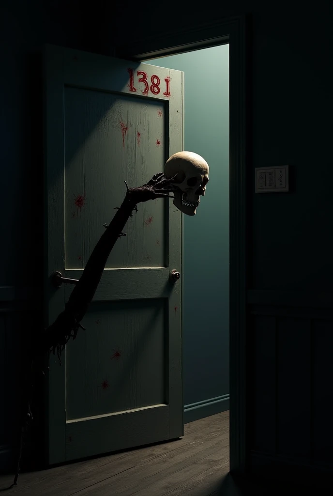 <lora:reelhorrorv1_29_weird_e:1> reelhorror, indoors, humanoid, looking at viewer, ribs, monster, lying, dismembered, dismembered body, flesh, blood, realistic, pov scene, pov, trash, messy