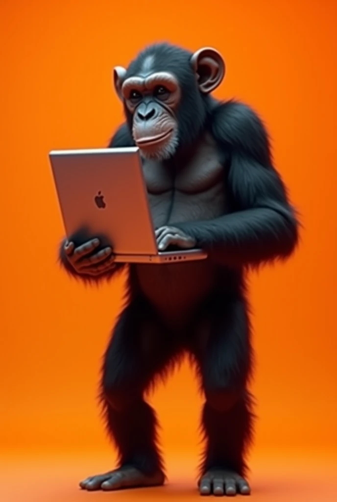 colorful photography of neanderthal from stone age using mcBook, sitting