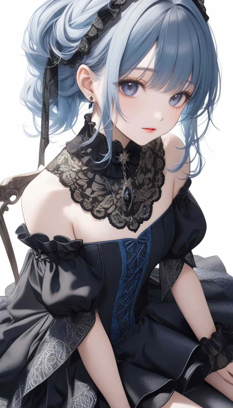 Cool gothic girl who just killed someone