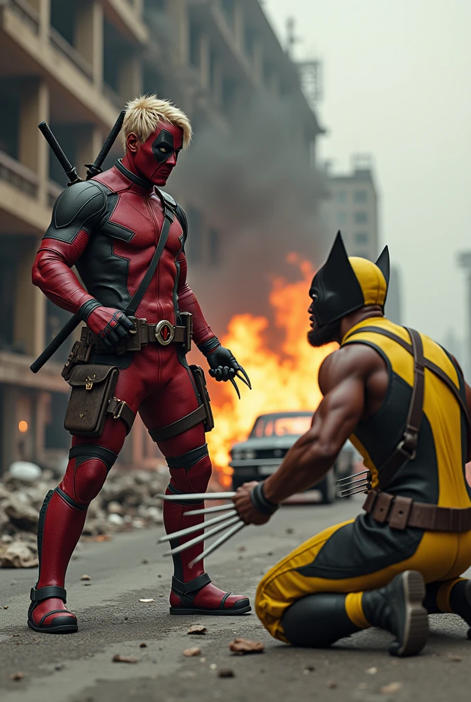 Deadpool kicks "ลูกผู้ชายพันธุ์ดี" (Thai hero) in Bangkok whare is war situation