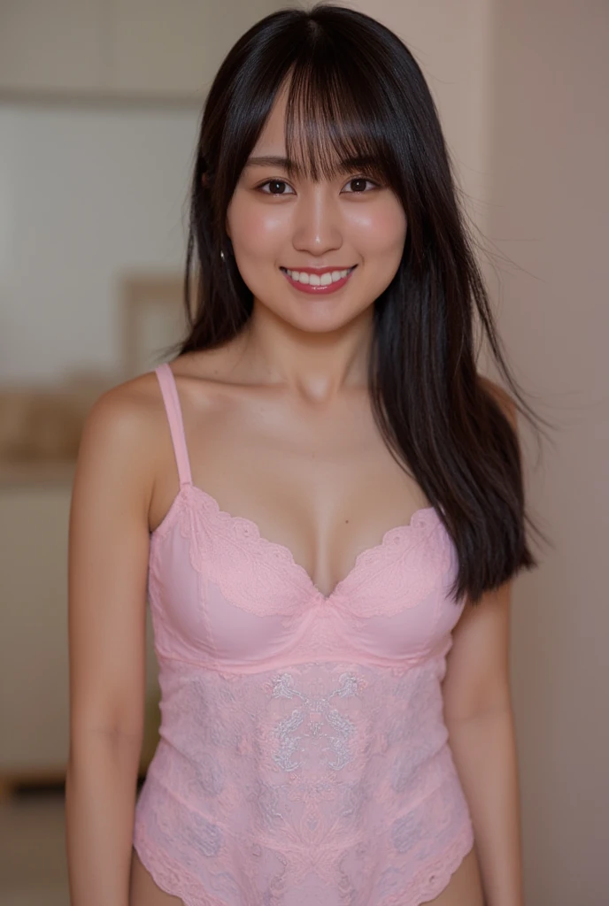 Very detailed CG Unity 8k 壁紙, Highest quality, Very detailed, masterpiece, Realistic, photo Realistic, Very detailedかわいい女の子、22 years old、(((スカートをLift it yourself)))、(Lift it yourself)、Ruffled lace panties、Small panties、Panty Focus、Detailed and sexy panty pattern、Looking down and smiling shyly(blush:1.3), Looking into the camera、Half Body Shot、(On the lawn of the square)、Too bright natural light、Lips shining with lip gloss、Sparkling eyes、((( High resolution portrait of gorgeous sexy adult panties, Drawing pants with extreme precision)))、((Showing off her pants in a unique pose)), ((Are standing、Spread your legs, Please lift your legs a little.)、Detailed arms and legs