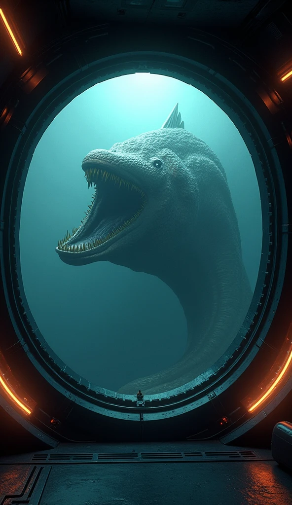 Creepy smiling alien fish