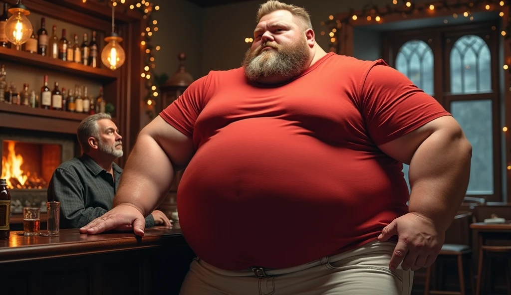 homem fatter parrudo de fully body abaixando a cueca boxer branca, taking a shower under the running shower, lowering my underwear, undressing, , protruding belly on display, fully body, fatter, soap at your feet, bathroom background with shower on, humid, vapour, water, immersive and sensual lighting