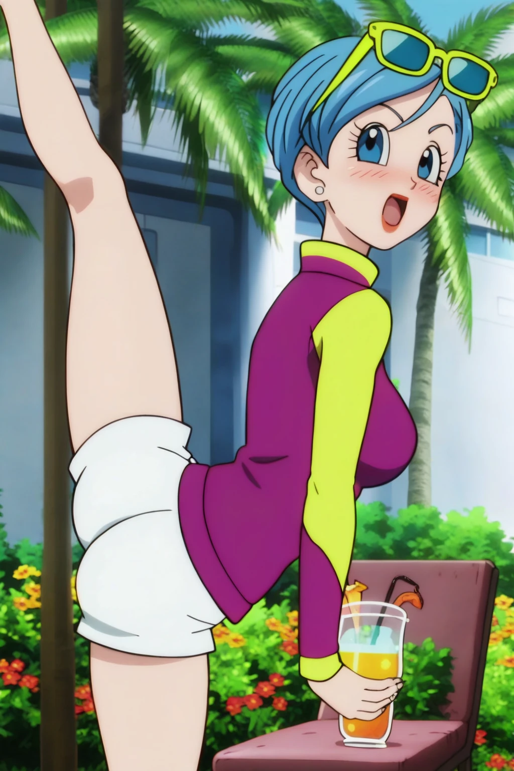 Up skirt panties of bulma
