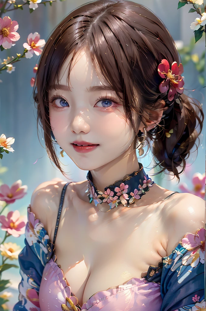 Beautiful girl story wrapped in love, Beautiful eye details, A captivating anime girl gracefully emerges from the pages of a watercolor painting, Her vivid and complex colors are, Bring your artwork to life, (see-through transparent clothes, transparent costume:1.5), She dons an extraordinary fantasy costume adorned with delicate details, reflecting the enchanting world she inhabits, Luminescent elements, like glowing crystals and ethereal wisps, surround her, casting a soft, otherworldly glow, The style of watercolor painting is、Imbues the image with a sense of fluidity and delicacy, as if the colors are effortlessly blending and bleeding into one another, Camera shot: medium shot, Soft Focus, luminescent glow Lighting, watercolor brushstrokes, Sophisticated and very delicate anime illustration, unique colors, Portrait of an anime girl, infinite love, rainbow-colored, beautiful girl illuminated by seven colors of light,