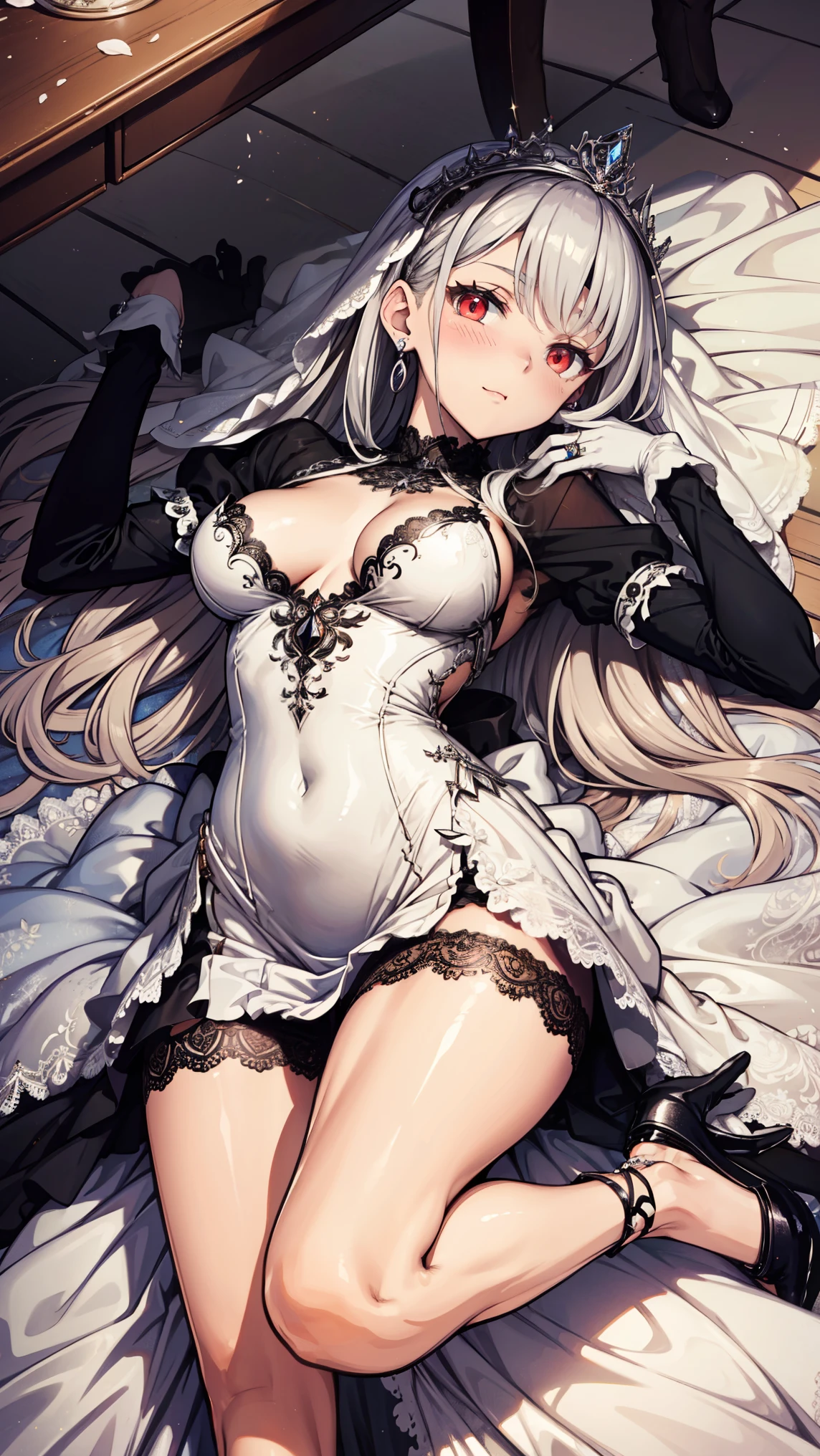 Ururaka en lenceria sexy blanca