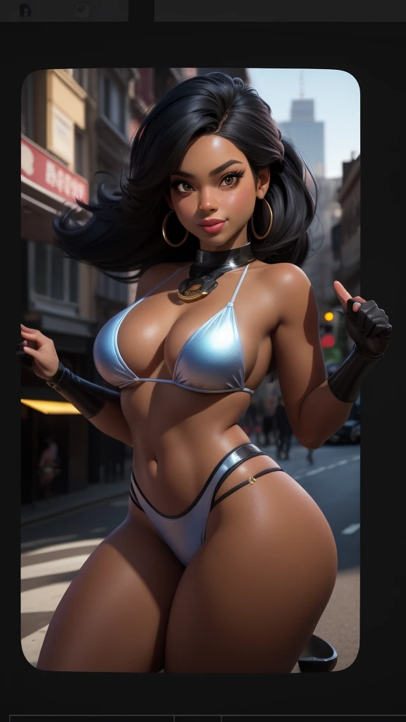 (Nude sexy tanned Polynesian|Asian woman, extremely_long_hair, slanted Asian eyes, hourglass figure, perfect eyeliner:1.2), (masterpiece:1.4, best quality), medium breasts, unity 8k wallpaper, ultra detailed, (shopping in crowded plaza, purple pink yellow neon lights, cum on face, wearing nothing:1.3), alluring pose, upper body, narrow_waist, beautiful and aesthetic, detailed, solo, pubic_hair