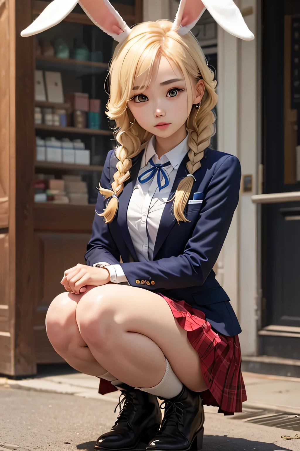 (In the classroom of the school)、(28Beautiful woman of age),( Each person is seated)、((Tall and stylish))、(legs are long)、(Full body angle)、blondehair, Silver hair, Brown hair, Black hair, braid, Bangs, Blunt bangs, braided ponytails, hair over shoulder, Long hair, Ponytail, braided bun, hair one side up, Low ponytail, Hairpin, shairband, bow ribbon, hair scrunchie, white hairband, Head Leasing, aqua eyes, wide eyes, PUPILS SPARKLING, wide eyed, makeup, Open mouth, Smile, lightsmile, Parted lips, smiley, glint, Ashcan School, surrealism, One-person viewpoint, Sideways,( wide angles), F/1.8, 135 mm, canon, nffsw, retinas, masutepiece, ccurate, Anatomically correct, Textured skin, Super Detail, high details, High quality, Best Quality, hight resolution, (1080p), hard disk, 4K, 8K、(2a person々a woman in a)(Long sleeve、White blouses、Dark blue edging)、Collar shirt、Red Ribbon Tie、Knee-length skirt、Skirt with folds、Navy Inspire、Nauticle Color、(Japanese schoolgirl outfit)、Blazer style uniform、