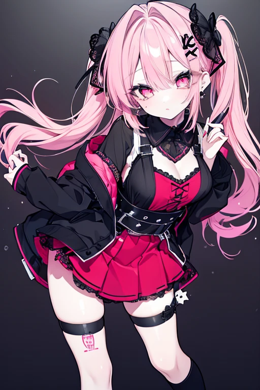 ((masterpiece, highest quality)), girl,twin tails,pink hair,sheep horn