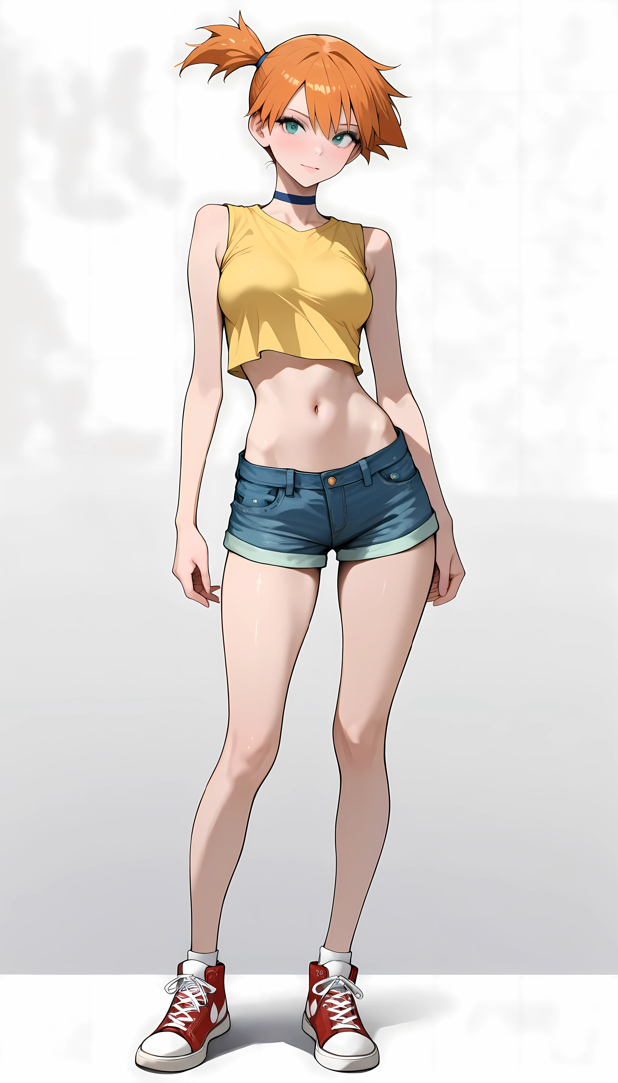 cartoon of a woman in a bikini top and shorts posing, Anya, Spy X Family, corpo inteiro!!, corpo inteiro!, !!retrato de corpo inteiro!!, corpo inteiro! injection, corpo inteiro;, Close-up de corpo inteiro, design de roupa clara, imagem de corpo inteiro, retrato de corpo inteiro de um curto!, de meninas da linha de frente, roupa feminina, meninas estilo linha de frente