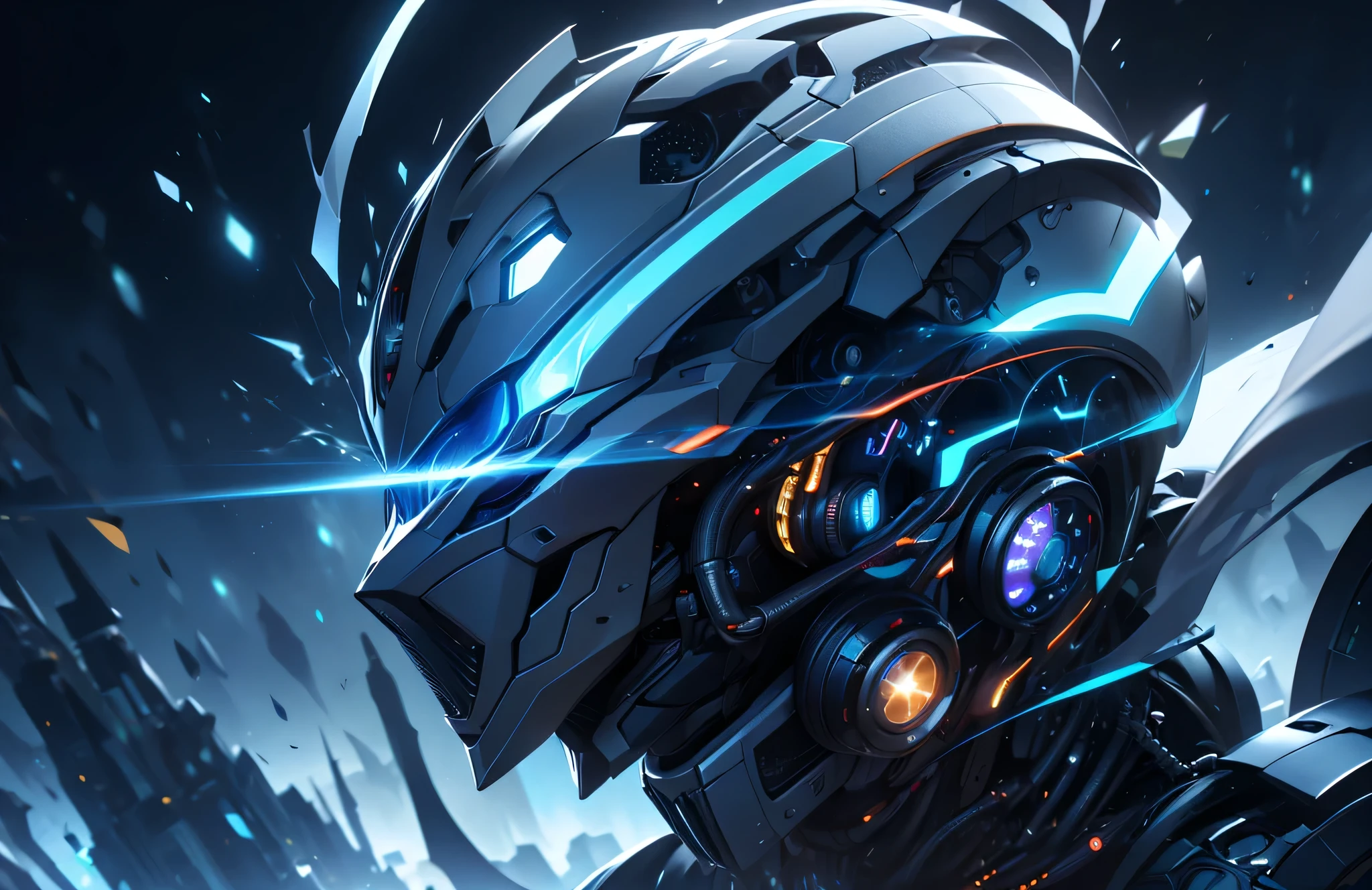 graphic art、Ticker, Eye , whole body, (mechanical suit), portrait photography、perfection、neon light, 8k, born, highest quality, pieces fly, ultra high resolution, very detailedなEye と顔,, trim gear:1.2), ((pieces fly, Exclusive)), detailed background, holding weapon、Double exposure of person and spiral、Nvidia GTX,Born from Light Emission、monolith、masterpiece、spectrum、very detailed a lot of beautiful porcelain profile of android face、Complex 3D rendering of a headset、cyborg、robot parts、soft light in the studio、rim light、vivid details、race、 surreal、anatomical、Beautiful background of facial muscles、octane rendering、8k、highest quality、masterpiece、An illustration、very delicate and beautiful、very detailed、Ticker ,unity ,wall-,wonderful, attention to detail, masterpiece,highest quality,official art,Hvery detailed Ticker unity 8k wallpapers、 surrealism、drop、shadow、Constructivism、Take off your stereogram 、dropshadow、motion blur、8k、Super detailed、highest quality、16k、high detail、Super detailed