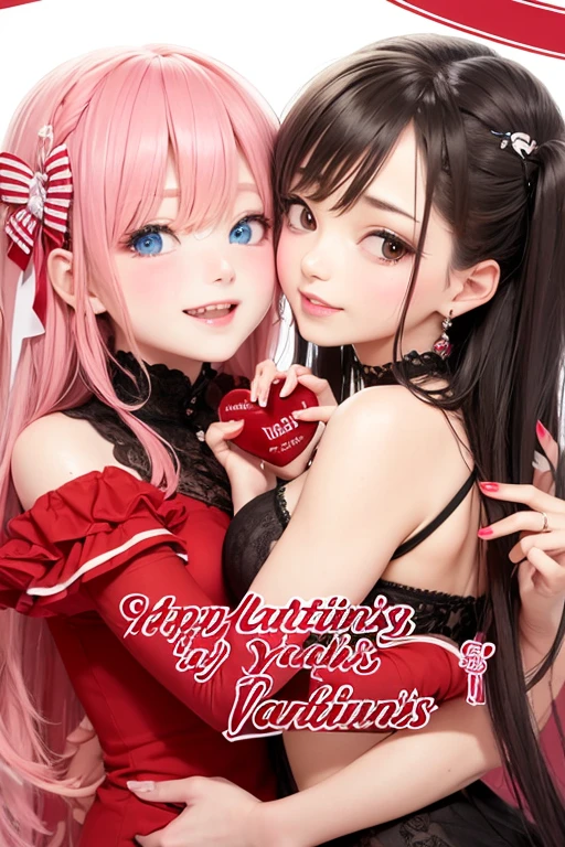 Beauty、Professional Lighting,Upper Body,Stylish pose,break
1girl,smile,Open your mouth,Orange eyes,View your viewers,break
red hair,Twin tails,Straight hair,Hair Ribbon,break
(happy Valentine,Valentine:1.4),heart,(heart hands:1.2),
break
,serafuku,
break
(masterpiece, Very detailed, highest quality:1.5),
(High resolution:1.5),(beautiful、cute、Cute face, beautiful細かい目:1.3),
Shiny skin,Shiny Hair,、Camel Toe、Giant tit、Nipple Puffs、Cleavage、Plump、Super big breasts、Super big butt、(I love you:1.4)