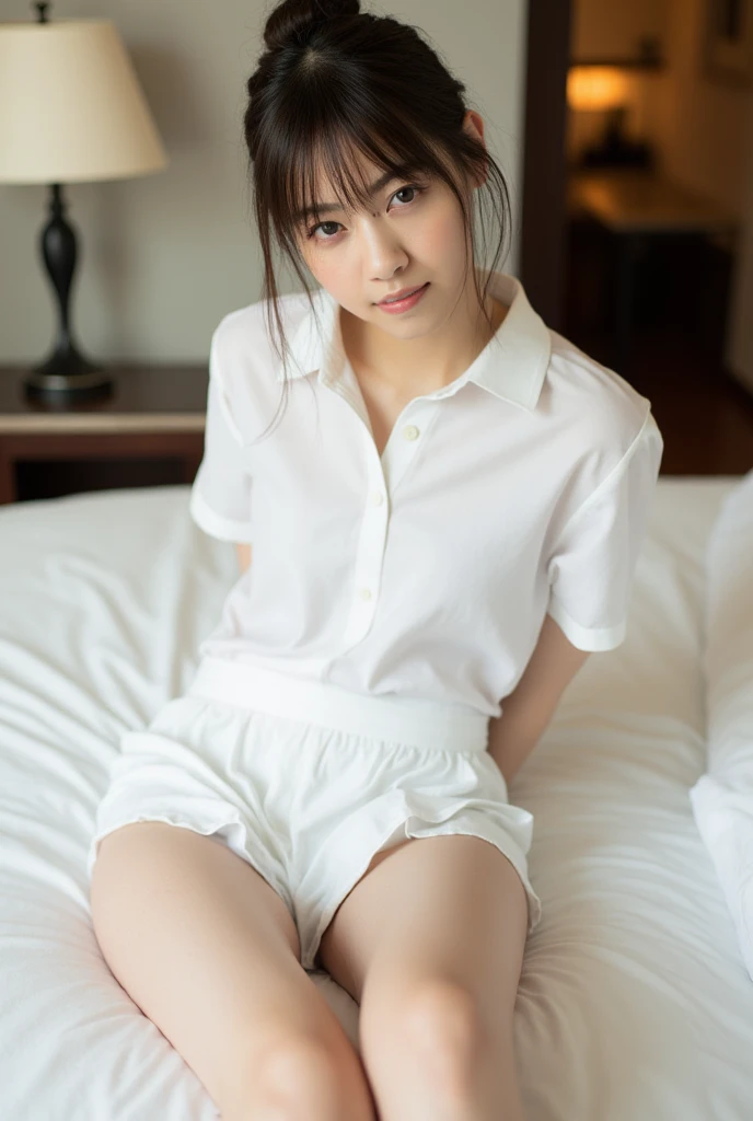 (spread legs:1.2), (白のnormal panty:1.32), , , skirt, , Clear cute big nipples, , Straight bangs, Medium Hair、Shrine maiden, , , 、(Show off your white panties neatly from the front:1.3)、Japanese high school girl like in the photo, Pale-skinned girl, , , necklace, 14 years old, , , ,, 8K, , Plain eyes、, , , realistic girl, beautiful girl、kawaii junior high school student、I am studying, Brown Hair、Cheerleader、ribbon、, アイドルステージ, (upskirt:1.3)